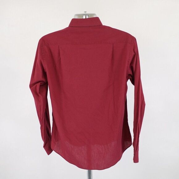 Pierre Cardin Slim Fit Red 2XL Collared Dress Shirt‎ Pocket Cotton Blend - Picture 6 of 10